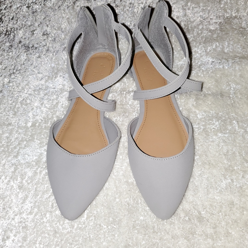 FINAL LOWEST PRICE Beautiful Pale Blue/Gray Flats - Picture 1 of 8